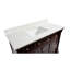 Meuble-lavabo simple 48 po avec armoire en chocolat et comptoir en marbre-789030483-680137444