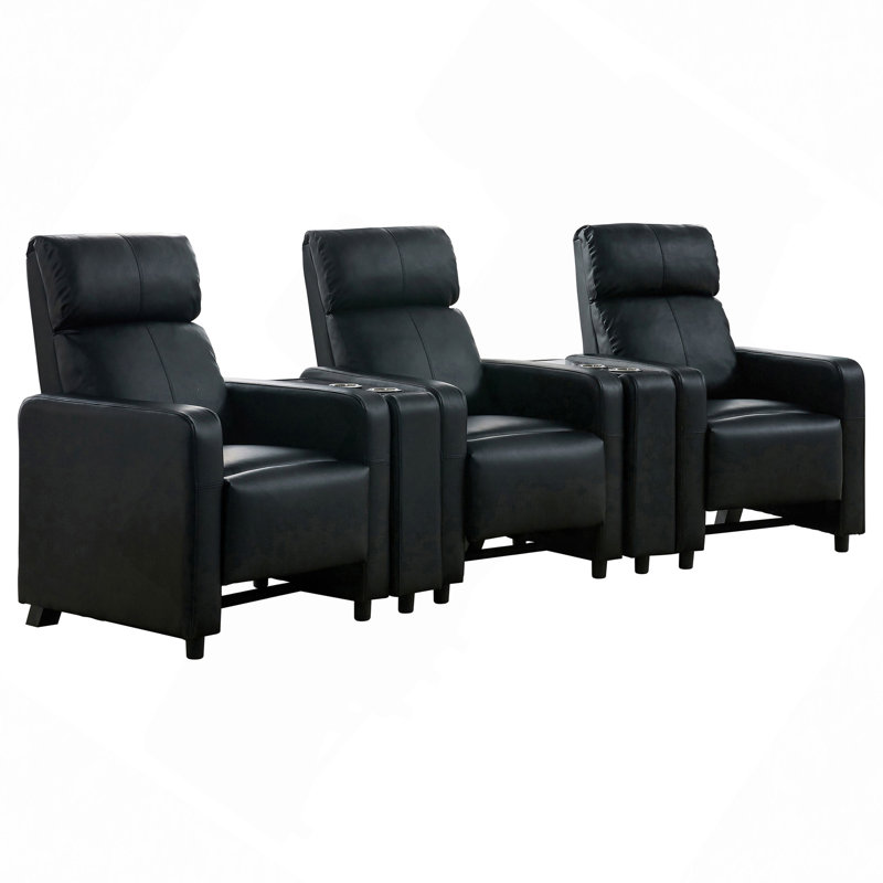 3 places rembourrées avec 2 consoles de coin