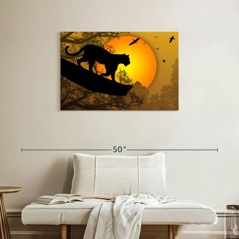 Brampt Panther Silhouette, 24" H x 36" W