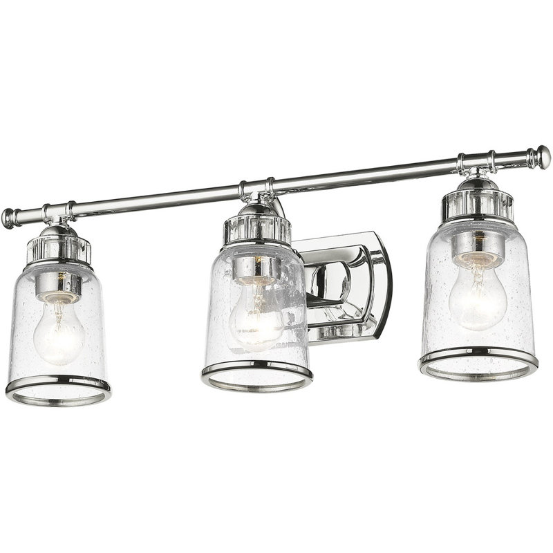 Éclairage pour meuble-lavabo 3 lumières, Chrome poli