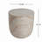 Outdoor/Indoor Lightweight Concrete Side Table,Travertine Finish
