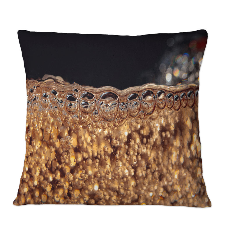 Coussin décoratif Makro Of Champagne, 16 po x 16 po