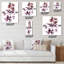 Horloge murale mauve Wildflowers III-198541572