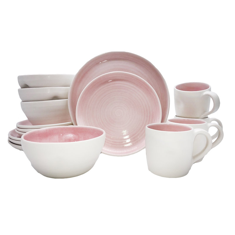 Service de table 16 pièces Canvas Service, Rose