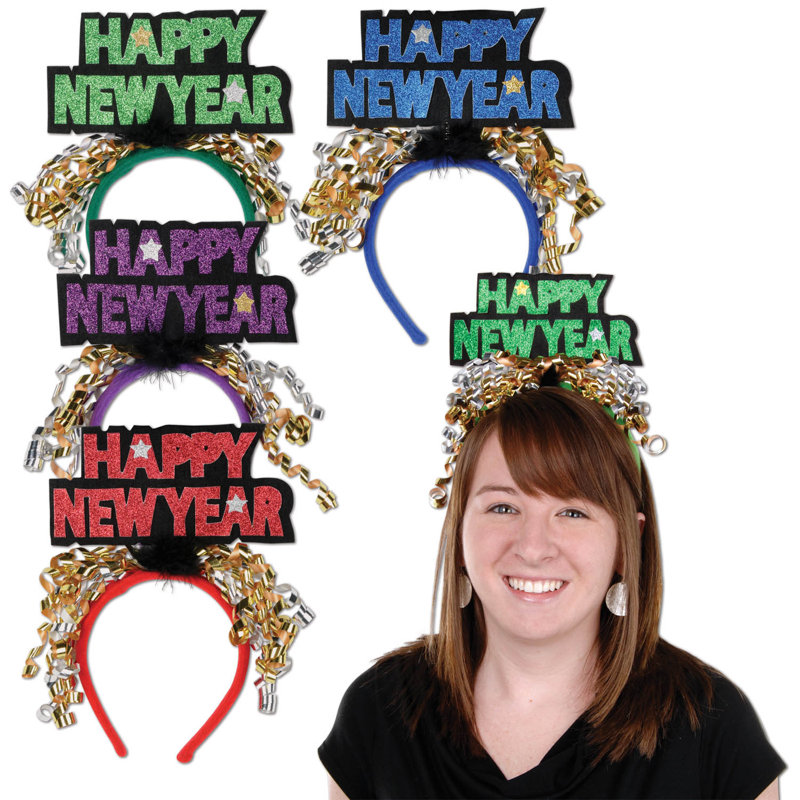 Bandeaux scintillants Happy New Year