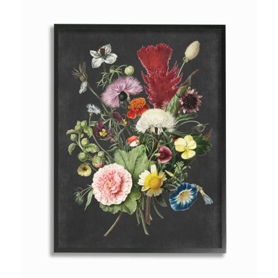 «Botanical Dessin Flower Bouquet On Design», impression
