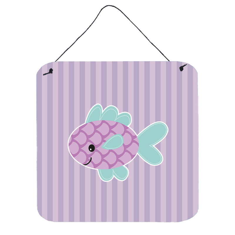 Décoration murale mauve contemporaine fish