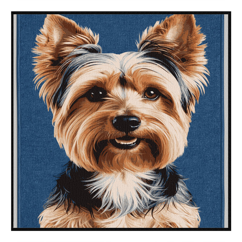 Tapis lavable Yorkshire Terrier Dogs, Carré 3 pi
