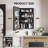 Recessed or Surface Mount Medicine Cabinet with Mirror & Adjustable Shelves & Behind-the-door Storage-1550125319