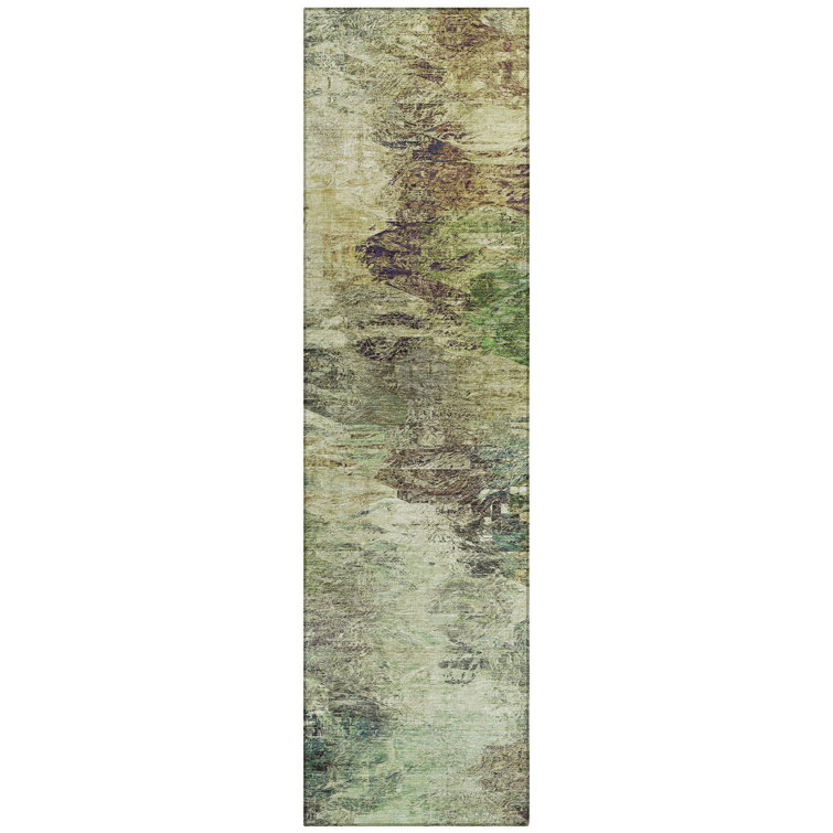 Decicco Washable Abstract Indoor / Outdoor Rug