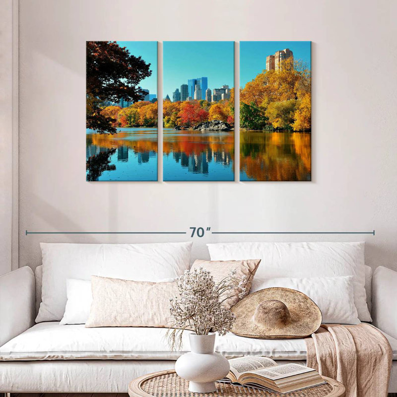 Rorry Central Park In Fall, 28" H x 45" W