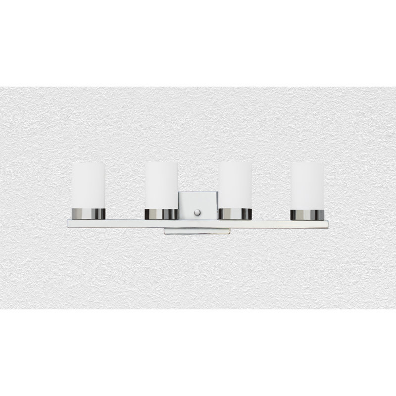 Éclairage pour salle de bain 4 lumières Harvey, Chrome