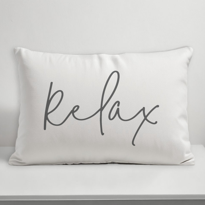 Outdoor Reversible Throw Pillow, White/Gray