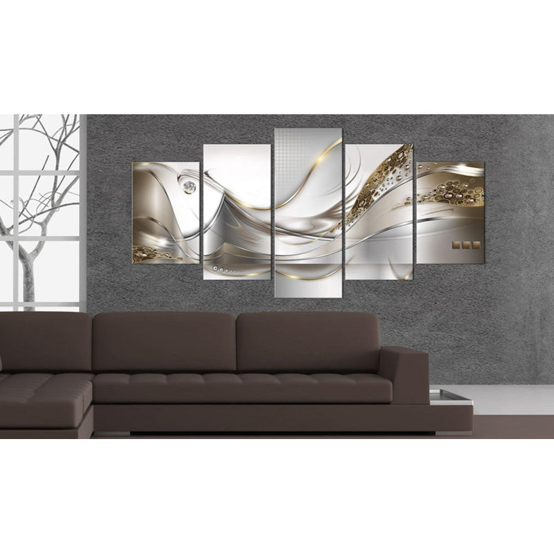 " Golden Flight " 5 - Pieces, 40" H x 80" W x 0.7" D