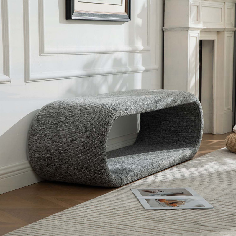 Banc à chaussures moderne pour vestibule, Grey