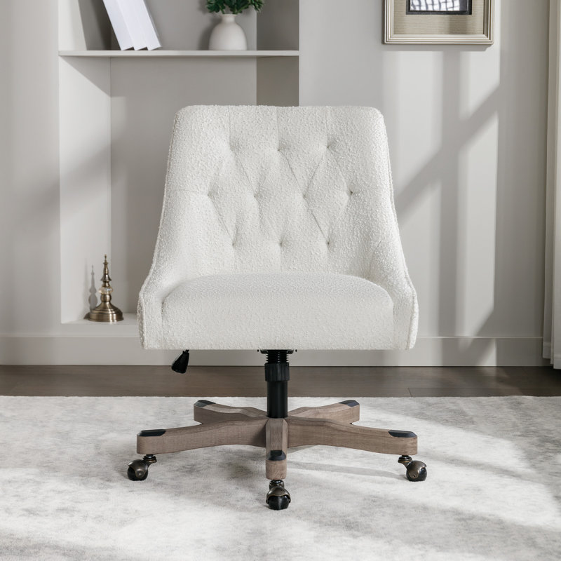 Chaise de bureau Tindal, Blanc