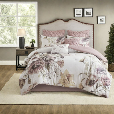 Blush Cotton Bedding Sets, Shabby Chic Style For Romantic Bedrooms