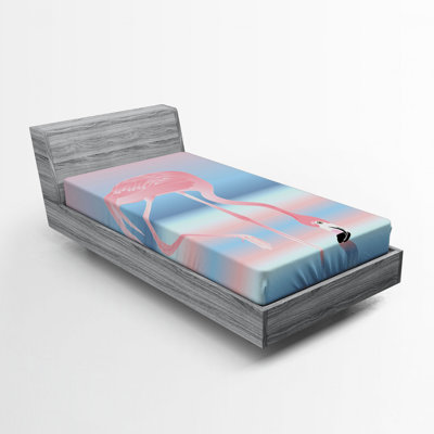Drap-housse flamant rose