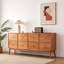 Meuble télé simple en bois massif avec rangement