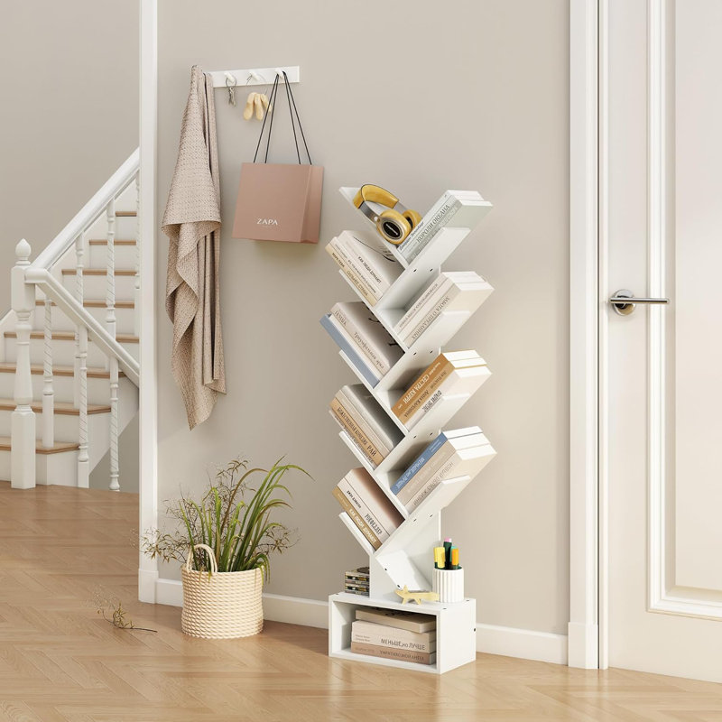 Jamod Book Cabinet Bookcase, White