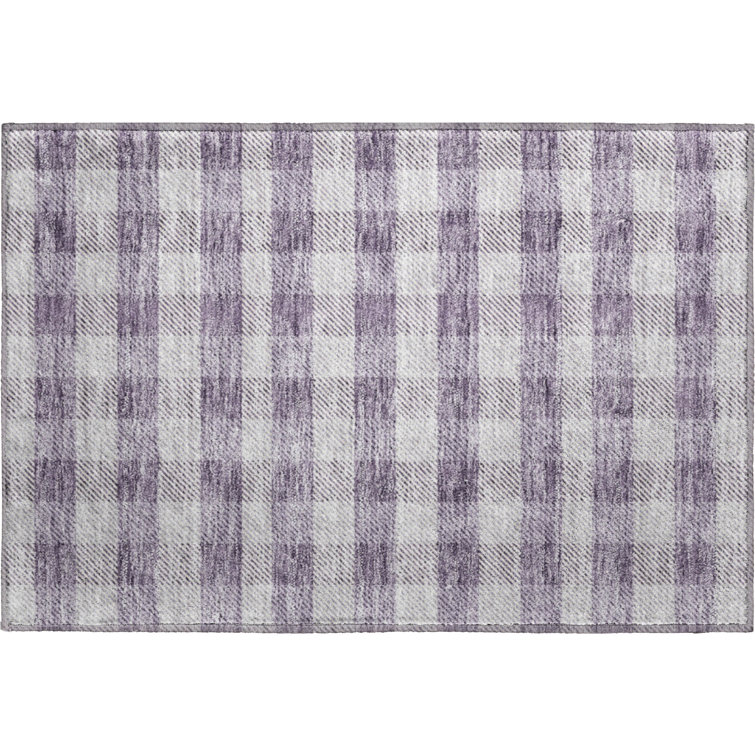 Premium Machine Washable Prisco Lavender Rug