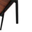 Ensemble de 2 tables de bout rectangulaires, plateau en verre trempé avec panneau de fibres à densité moyenne, table moderne pour le salon-1085471316