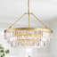 Lustre tambour en cristal 8 lumières moderne-1228186758