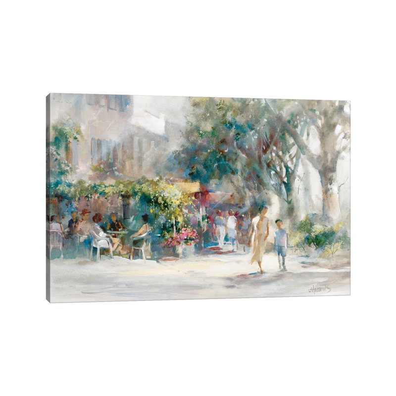 Shady Sunday by Willem Haenraets - Wrapped Canvas Painting, 30.48 cm H x 45.72 cm W