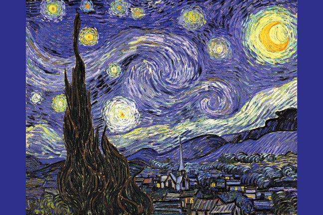 Starry Night by Vincent Van Gogh Painting Print on Wrapped Canvas, 24" H x 36" W x 0.75" D