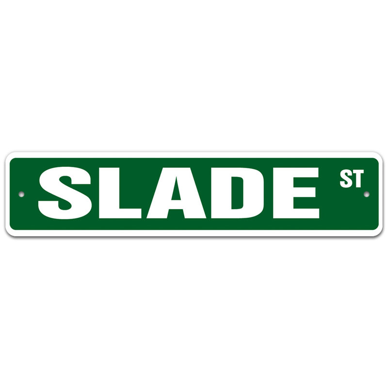 Plaque de rue, H 7 po x l 30 po x P 0,1 po