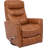 Akeelah 31" Top Grain Leather Manual Swivel Glider Recliner-1835822515
