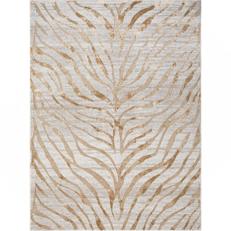 Gold Area Rug, Rectangle 2' x 3'