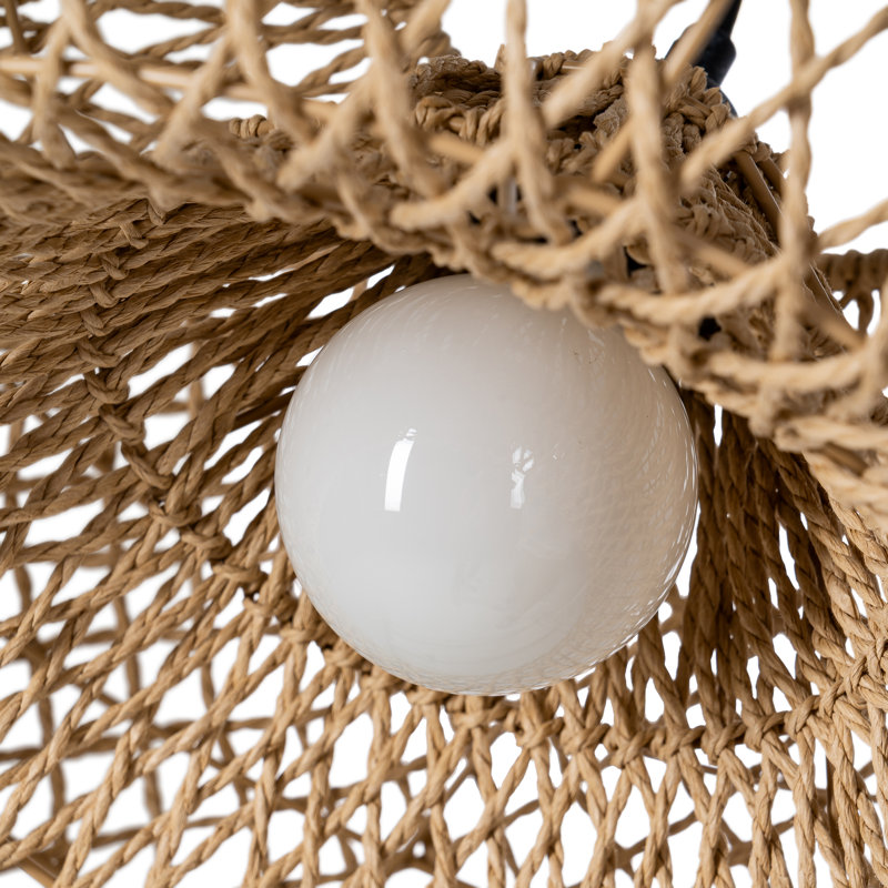 1 - Light Natural Pendant, 22cm H x 45cm W x 45cm D