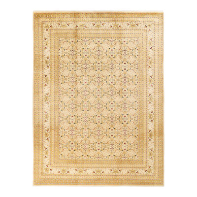 Tapis unique en laine noué à la main 9 pi 2 po x 12 pi 2 po nouvel âge Keenan