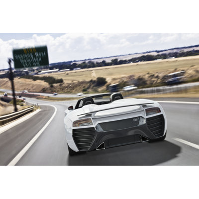 Sports car on freeway