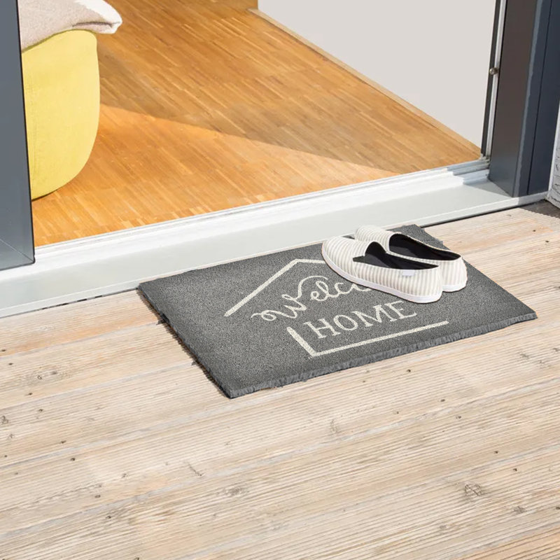 Tapis en fibre de coco 24 po x 16 po Welcome Home