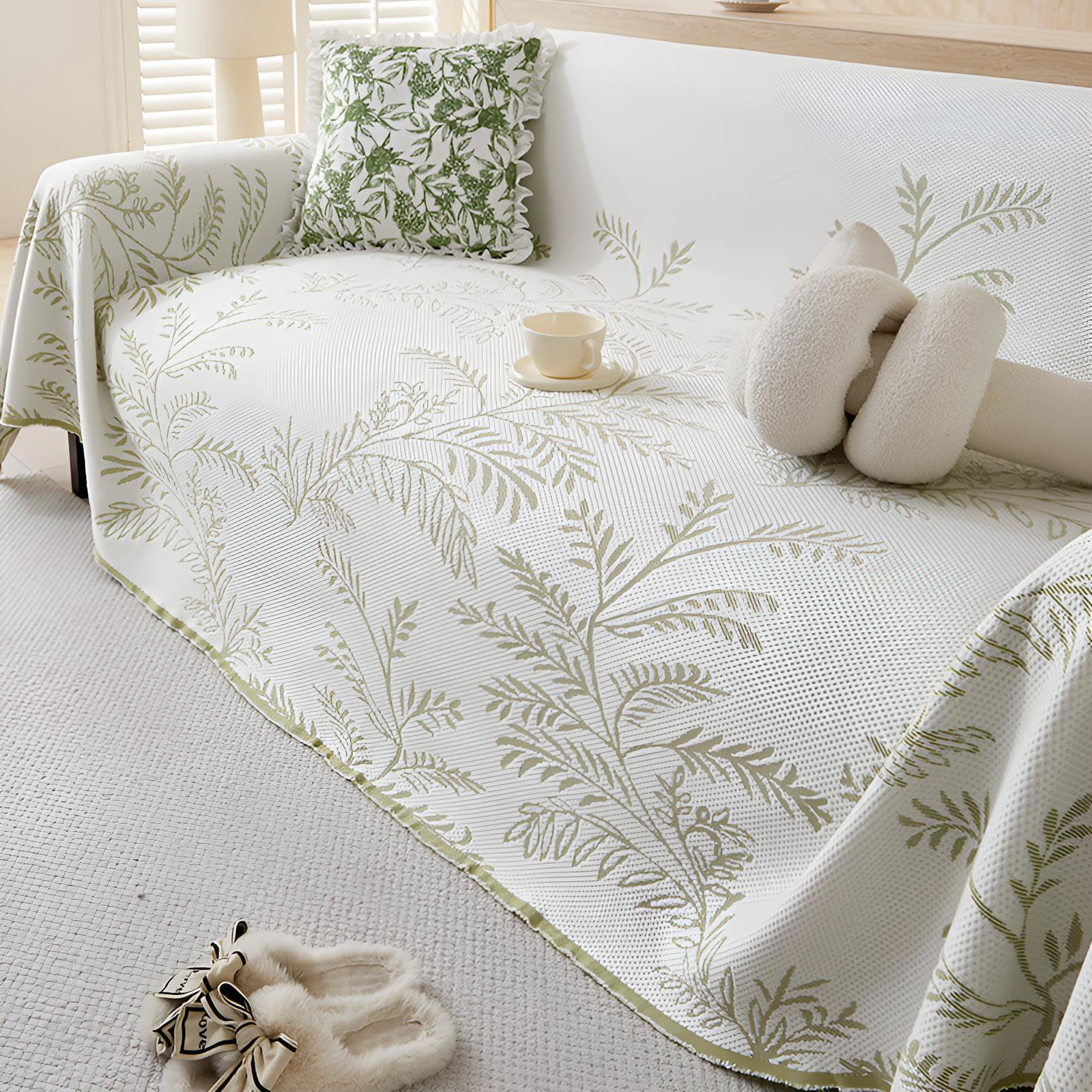 Printed Ice Silk Sofa Cover (Design 5) main image 1