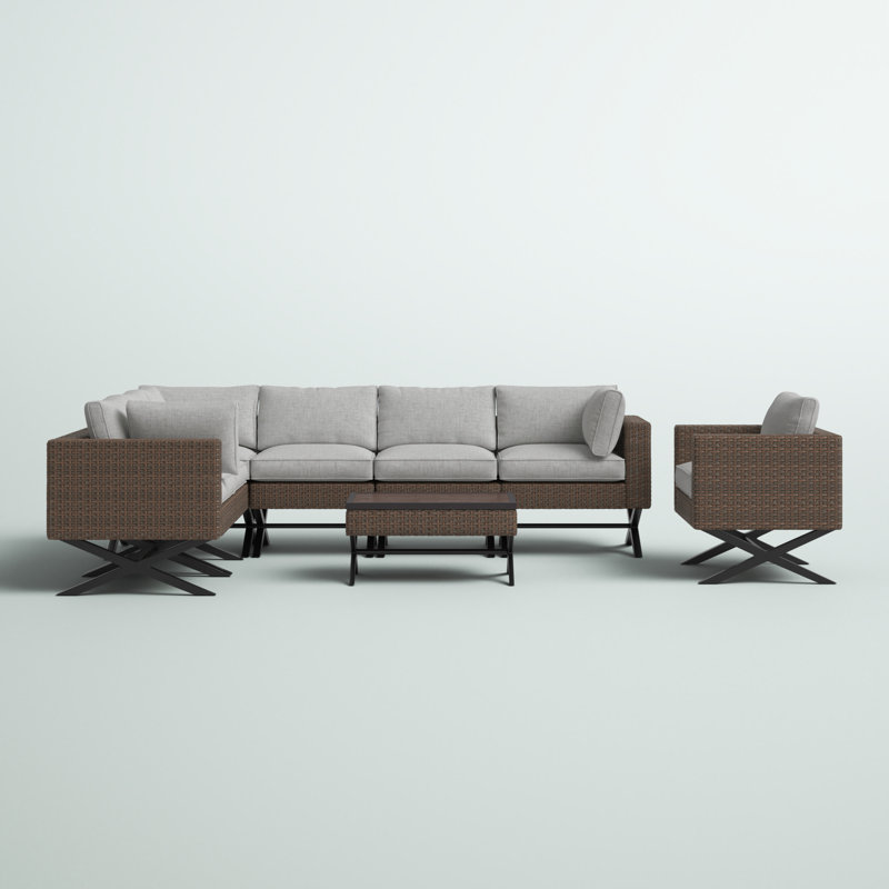 Boydston 8 Piece Sectional Seating Group with Cushions