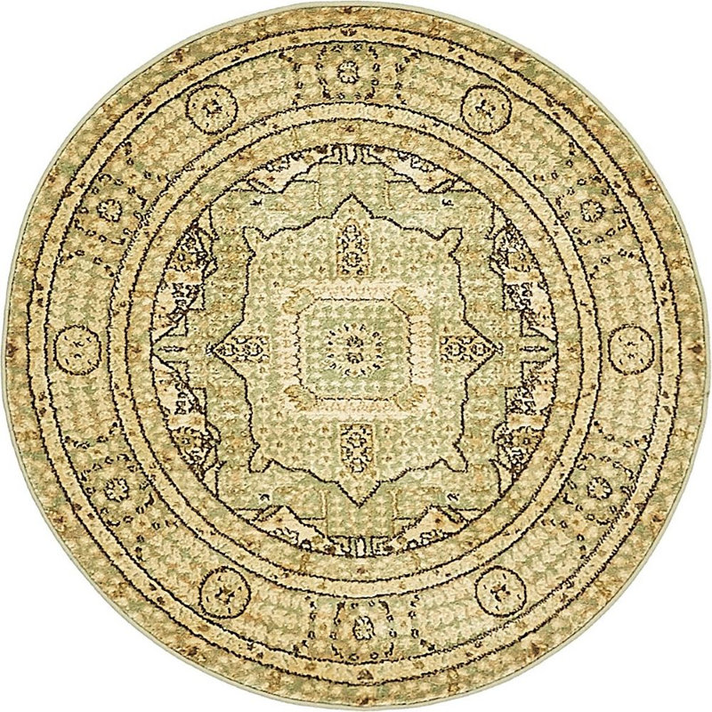 Palazzo Oriental Indoor Rug, Round 6'