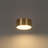 Modern Brass Cylindrical Flush Mount Ceiling Light