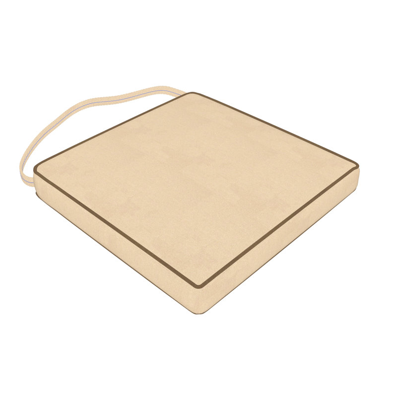 Sunbrella® Indoor/Outdoor Dining Chair Cushion, Beige/Brown