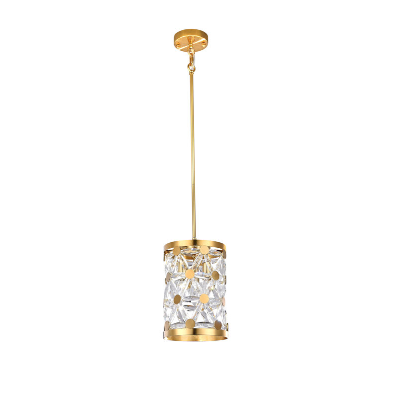 Rebecka 3 - Light Copper Drum Pendant