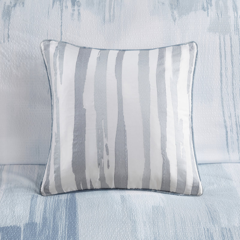 King Blue Reversible Microfiber Comforter Set