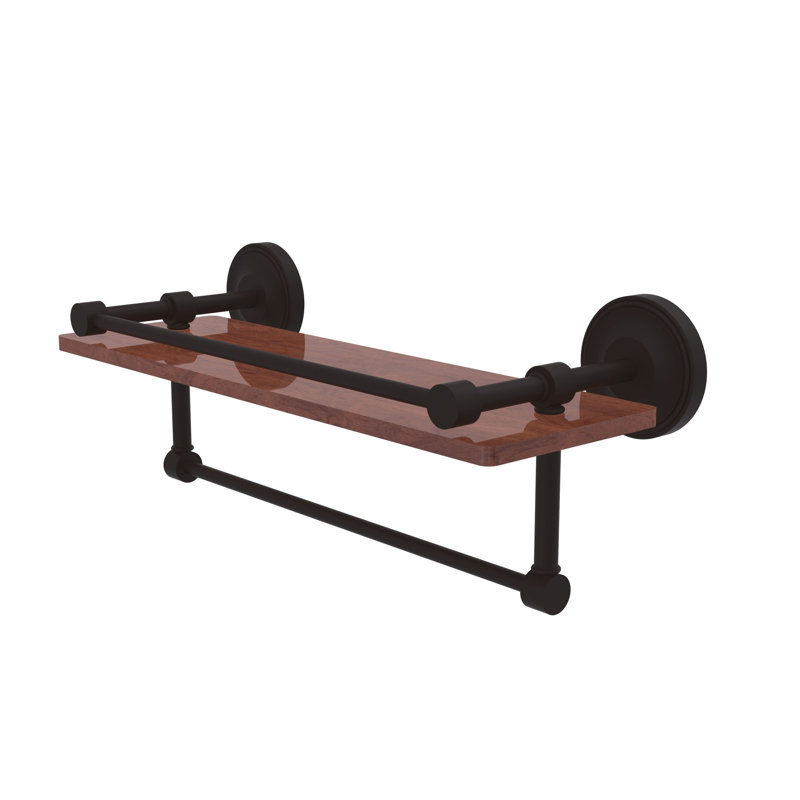 Étagère murale en fer forgé Alcott IPE, Bronze huilé, H 5 po x l 16 po x p 5 po
