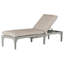 Club Teak 82.38" Long Reclining Single Chaise with Cushions-67730012-67867913-67730015