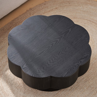 31.50"Modern Flower Shaped Coffee Table(Only Table)