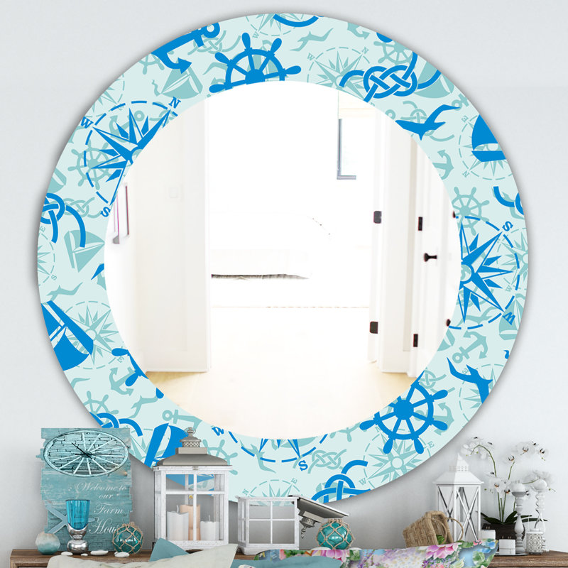 Miroir d'appoint Costal Creatures, H 31,5 po x l po
