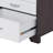 White and Black 3-drawer Rectangular Accent Table