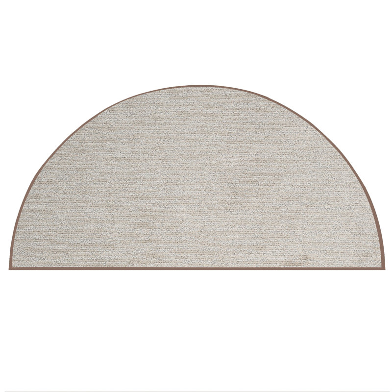 Tapis beige Jenise, Demi-cercle 3 pi x 8 pi
