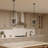 Reines Four-Light Matte Black Foyer Pendant-127419969